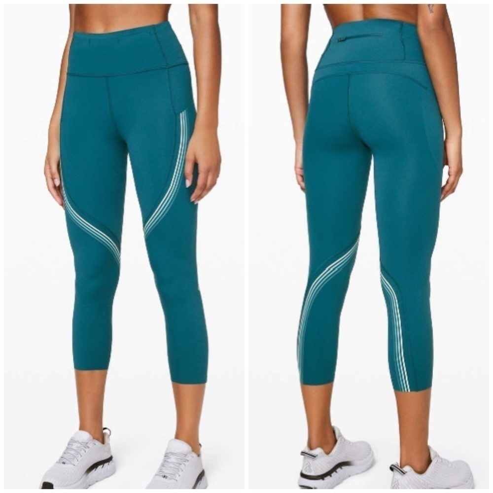 Lululemon Lululemon Speed Limit Crop 23" in Bermuda Teal